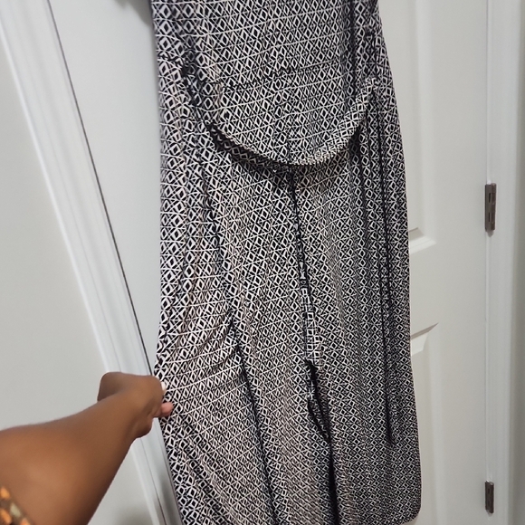 Rafaella Wide Leg Jumpsuit – Black/White Print - 2XL - Picture 6 of 10